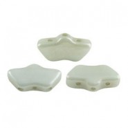 Les perles par Puca® Delos Perlen Opaque light green ceramic look 03000/14457